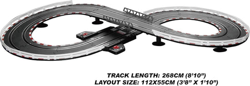 Super 153 USB Power Slot Car Racing Set