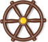 Barcaloo Kids Playground Pirate Ship Wheel Brown, Jungle Gym Steering Wheel Swing