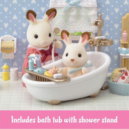 Calico Critters Country Bathroom Set - Dollhouse Furniture and Accessories Set for Ages 3+
