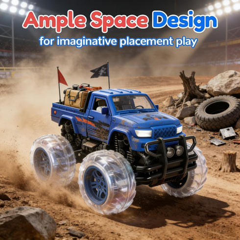Gift:2 Pack 2-4, 4-8,Pull 3+ 3 SEPHIX Monster Truck Toys for Toddler Boys Trucks for Boys Age Light-Up Wheels Monster