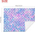 Mermaid Scales Baby Blanket, Soft Plush Throw for Girls, Toddler Newborn Nursery Bed Blanket, 40x30 Inches