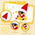 Christmas Rubber Ducks Car Ornaments, Mini Yellow Duck Dashboard Decorations with Hat, Scarf, Sunglasses - 2 Inches (C5)