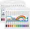 BAZIC PRODUCTS Silky Gel Crayons 12 Color, Washable Blendable Non Toxic Watercolor