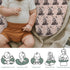 Vintage Raccoon Boho Leaves Baby Nursing Pillow Covers for Boy Girl Cute Raccoons Nursing Pillowcase for Breastfeeding