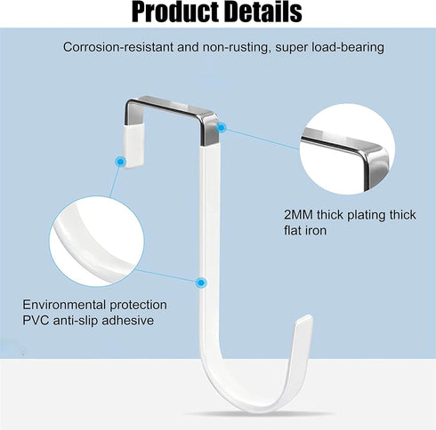 joaoxoko Hook2pcs Potty Seat Multifunctional Potty Hook for Kids Towel Organizer Heavy Duty Organizer HooksZ Shaped