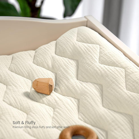 Cotton Quilted Changing Pad Cover for Babies