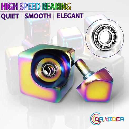Fidget Spinner Toys Cube Adults Metal Fidgets Cool Stuff Desk Gadgets Office Toy for Teen Boy Small Anxiety Figette