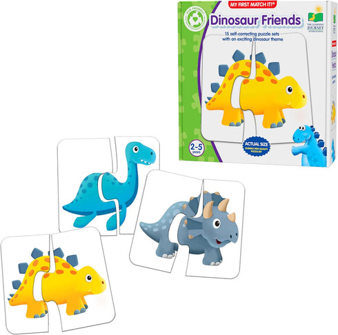 My First Match It - Dinosaurs by The Learning Journey, 15 Self-Correcting Puzzles for 2 Year Old Educational Toys