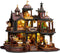 SUNNINO Miniature Dollhouse Kit, DIY Mini House Building Kits for Adults to