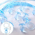 48 24 24 Tondiamo Pieces Baby Pacifiers Party Favors with Plastic Pacifiers and Mini Clothes Pins Transparent Baby