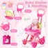 Set, 17 Dolls,2 Sets 3 4 5 HUITEM Baby Doll Stroller Toys PCS Baby Doll Accessories Stroller Toys with Baby Doll