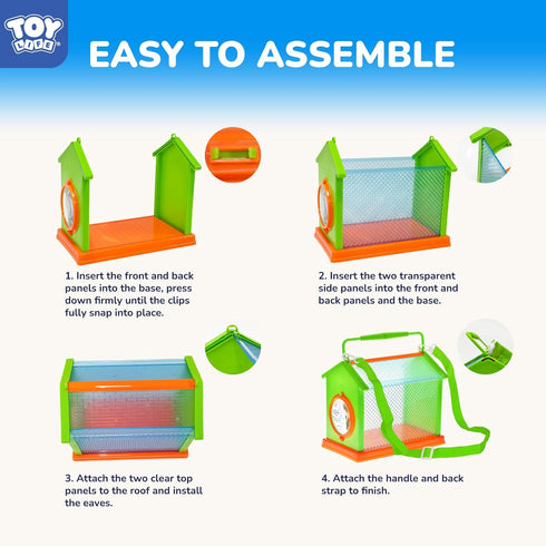 Set TOY Life Bug Catcher for Kids, Bug Catching Kit Kids Explorer Kit with Bug Net, Catching Tool, Tweezers, Magnifying