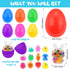 Mljsh 12 Pack Prefilled Easter Eggs with Squeeze Toys Inside, Easter Basket Stuffers Easter Egg Fillers, Gift Exchange