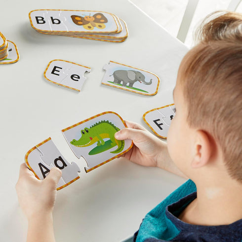 Learning Resources Alphabet Puzzle Cards, Kindergarten Readniness, Self Correcting Puzzles, Ages 4+, Multi