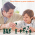 2-Inch Plastic Army Men Action Figures, Pack of 100 with 10 Unique Sculpts (Green)
