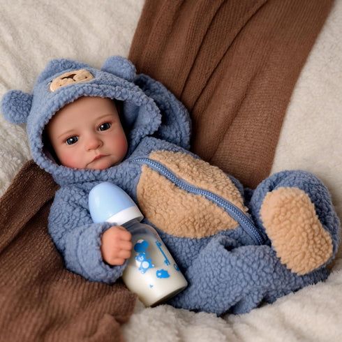 17-Inch 3+ BABESIDE Lifelike Reborn Baby Dolls Boys - Real Baby Feeling Realistic-Newborn Baby Doll Soft Vinyl Real