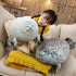 Cute Blob Seal Pillow - Chubby White Seal Plush Hug Pillow, Soft Stuffed Animal Toy (24")