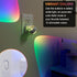 GE Color-Changing Swivel LED Night Light, Plug-in Dusk to Dawn Sensor, Rotating Ambient Lighting Projector for Kids