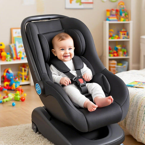 FunTankie Infant Car Seat Insert Thickened, Breathable & Fold-Go Baby Head & Body Support for Infant, Soft Mesh Car