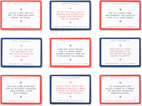 Brass Monkey Challenge Accepted – Travel Tasks Deck of 100 Unique Challenge Cards