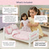 18" Set 5 Emily Rose Doll Pink Heart Valentines Bedding Pc Doll Bed Bedding & Bedroom Accessories with Comforter