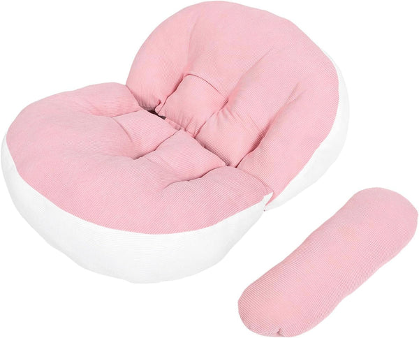 SWETRACE U-Shaped Pregnancy Pillow for Maternity Belly Support and Side Sleeping Soft Pink