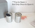 Metal Piggy Bank for Adults & Kids, No Break to Open, Easy-Open-End Lid, Silver