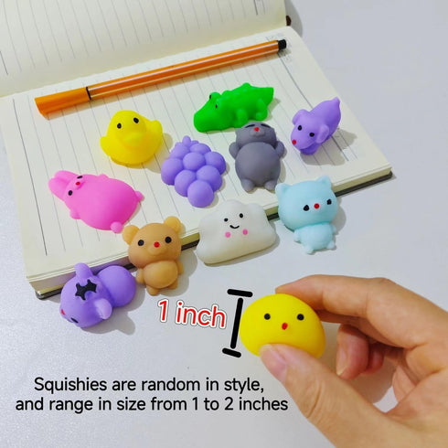 80Pcs 4-8, Party Favors for Kids Kawaii Squishies Mochi Squishy Toy Bulk Fidget Sensory Toys Birthday Gifts for Boys