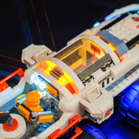 Upgraded LED Light Kit for Lego Command Rover and Crane Loader Building Set, Remote Control Version Compatible
