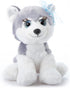 The Petting Zoo Lash'z Husky Stuffed Animal, 10 inches Plush Toy Gifts for Girls, Husky Dog