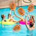 6 Pcs Giant Inflatable Footballs - 16 Inch Blow Up Toys for Summer Pool and Beach Games