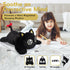 28 Inch 5.0 (28" 5.0 lbs) meowtastic Black Cat Weighted Stuffed Animals - Pounds Weighted Plush Cat Stuffed Animal