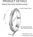 925 4mm LOFITOR Sterling Silver Fidget Ring for Women Band Anxiety Ring Silver Thumb Ring Spinner Ring for Men Stress