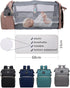Backpack houscly Diaper Bag with Changing Station: Pink Baby Bags for Girls Boys New Mom Gifts Paaleras Para Bebe Baby