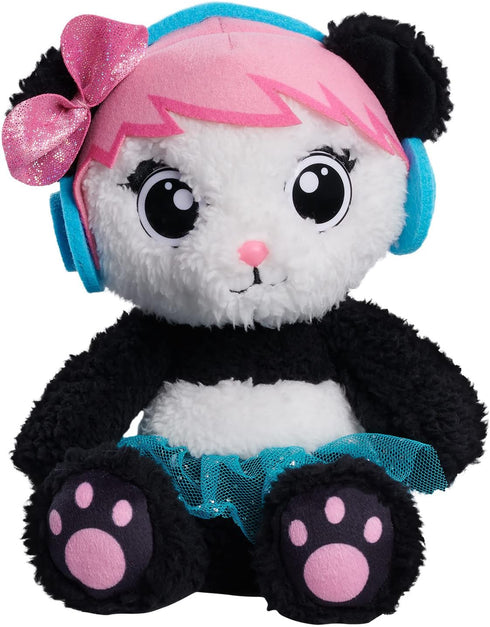 EMMA KATE EK World 7-inch Combo Panda's Sister Coco Plush, Blue Skirt and Pink Bow