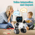 okk Robot Toys for Kids - Programmable Remote Control Robot with Coin Piggy Bank, LED, and Tray