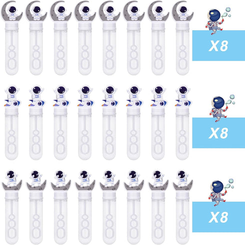 HouseHold Server 24 Space Party Favors Astronaut Bubble Wands for Kids Outer Space Themed Galaxy Planet Birthday Party