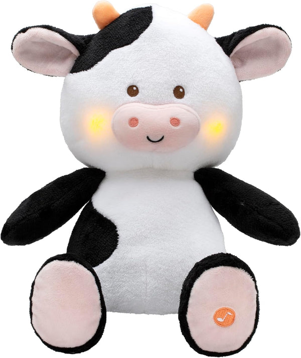 Magic Years 10 inch Musical Light Up Cow Toy for Baby, Plays