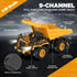 9-Channel 1:18 100-Min 2026 6-12 RC Dump Truck Toy | Scale Construction Vehicle with Working Bed, Lights & Sounds