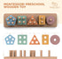 GOPO TOYS Montessori Toys for 18+ Months | Wooden Sorting and Stacking Toys for Toddlers