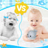 TFS TOP·FANS Baby Whale Bath Toy: Light Up Fountain for 6-12 Months Old, Bathtub Sprinkler Water Toys for Toddlers