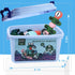 Gifts2U 35PCS Set Playset 3-6 Magnetic Robots, Magnetic Blocks for Kids with Storage Box, Stacking Robots Toy STEM