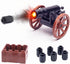 2, Pack Set 3 Medieval Warfare Cannon Weapons Military, Toy Soldiers Figures, Toy Minifigure Compatible with Major