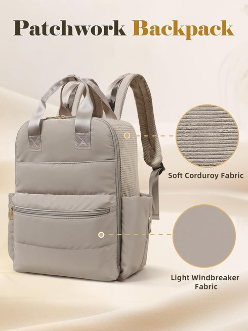 Backpack 15 Mom,4 MOMINSIDE Diaper Bag Large Baby Diaper Bag With Pockets,Patchwork Baby Travel Bag Organizer