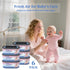 Omlishy 6 Pack 810 Jumbo Square Bags Refill Compatible with Diaper Genie Compact, Select Pails (Not Fit Classic)