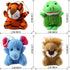 32 Piece Mini Plush Animal Toy Set, Cute Small Animals Plush Keychain Decoration for Themed Parties, Kindergarten Gift,