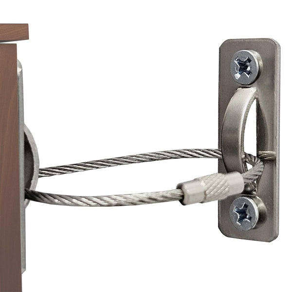 6 Sets Anti Tip Furniture Anchors - Baby Proofing Earthquake Straps, Secure to Wall Anchors for Home Safety