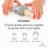 Frozen Moss and Fawn Baby's First Bites Bundle - Silicone Breast Milk Popsicle Kit with Forage Feeder & Teething