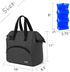 Pack 6 9 Luxja Breastmilk Cooler Bag with an Ice (Fits Bottles, Up to Ounces), Breastmilk Cooler for Breastmilk Bottles
