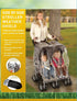 Jeep Side by Side Stroller Weather Shield, One Size, White